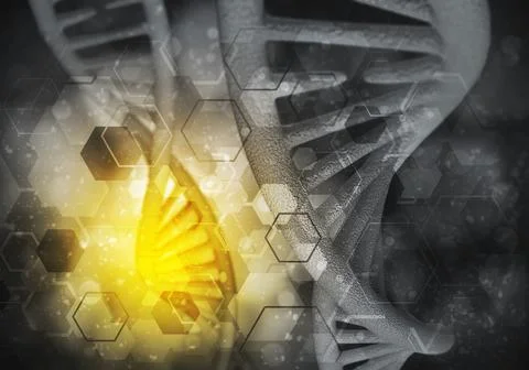 DNA molecules background Stock Illustration