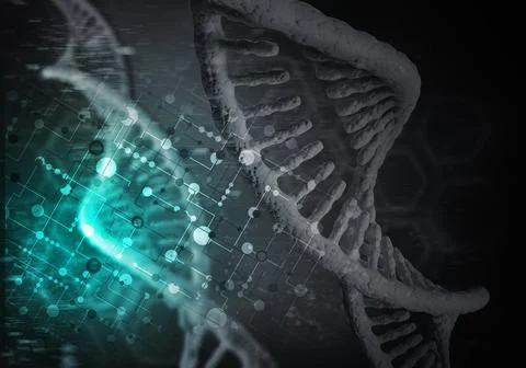 DNA molecules background 스톡 일러스트