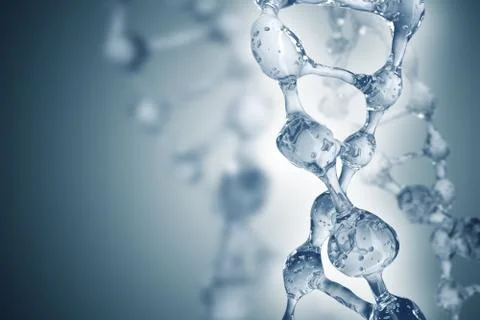 DNA molecules on the beautiful backdrop 스톡 일러스트