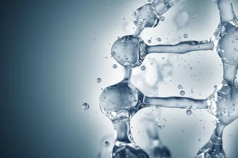 DNA molecules on the beautiful backdrop Illustrazione stock