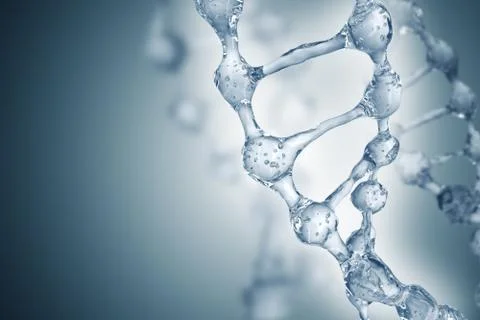 DNA molecules on the beautiful backdrop イラスト素材