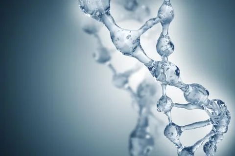 DNA molecules on the beautiful backdrop 스톡 일러스트