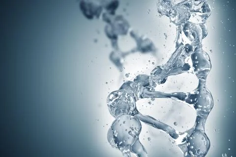 DNA molecules on the beautiful backdrop 스톡 일러스트