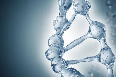 DNA molecules on the beautiful backdrop Stockillustratie