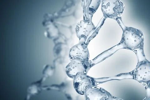 DNA molecules on the beautiful backdrop 스톡 일러스트