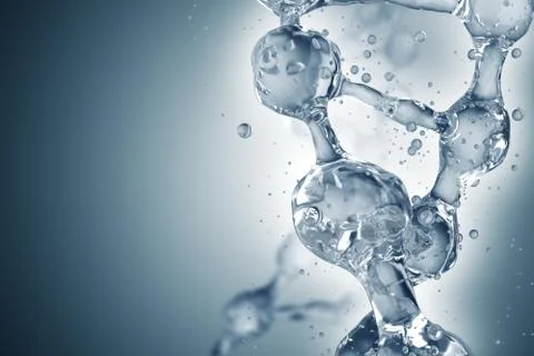 DNA molecules on the beautiful backdrop 库存插图