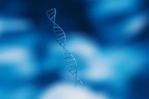 DNA molecules on the beautiful backdrop Stock Photos