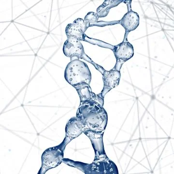 DNA molecules design illustration. イラスト素材