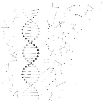 DNA molecules 스톡 일러스트