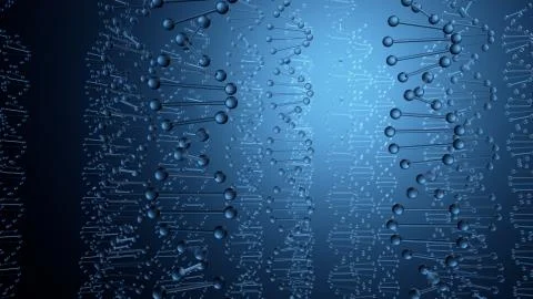 DNA Molecules Stock Illustration