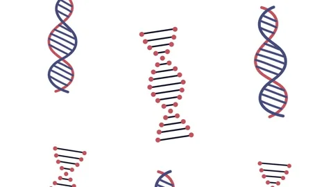 Dna molecules pattern laboratory animated Stock Footage 154720501