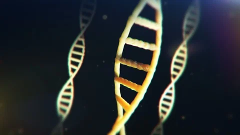 DNA molecules on screen, genetic research, replication, cloning, mutation Stock Footage 106753005