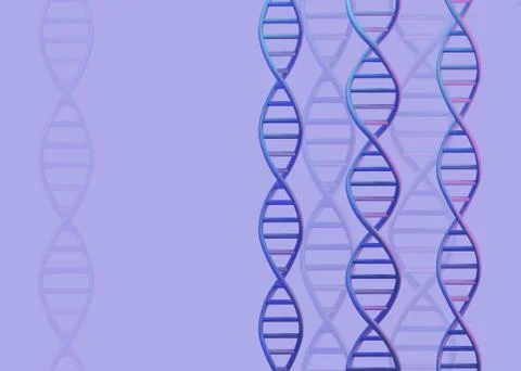 DNA molecules structure on light background. Science and Technology concept Stock Illustration