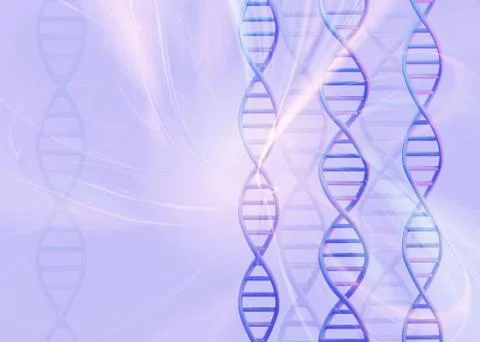 DNA molecules structure on light background. Science and Technology concept, 3d 스톡 일러스트