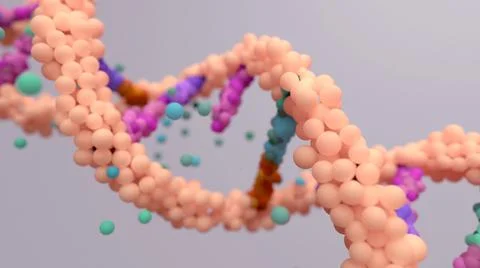 DNA mutation, a mutation is a change in a DNA sequence Stock Illustration