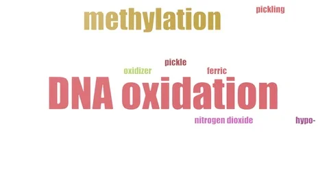 Dna Oxidation Word Cloud Animated Isolated Video stock 107220781