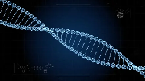 DNA Particle Strand Stock Footage 61900485