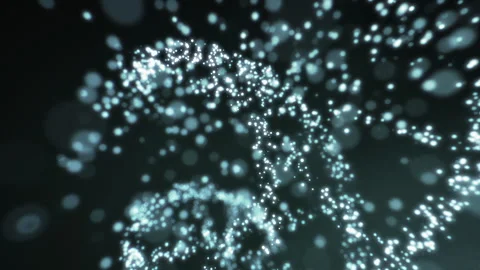 DNA Particles in a 3D animation Stock Footage 251617163