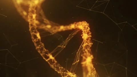 Dna Particles Background Video stock 247859188