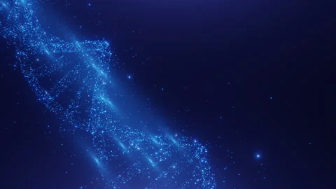 DNA particles dot light technology style. Stock Footage 249381349