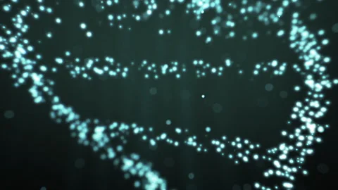 DNA Particles in neon green Stock Footage 251617669