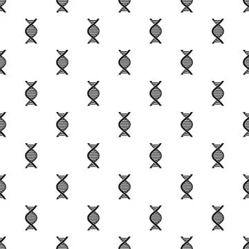 DNA pattern, simple style Illustrazione stock