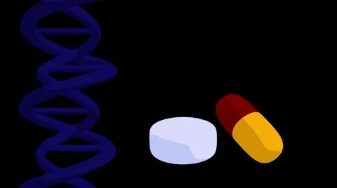 Dna &amp; pills Stock Footage 941924