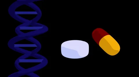Dna &amp; pills Stock Footage 942098