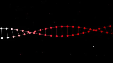 DNA red 스톡 동영상 25904070