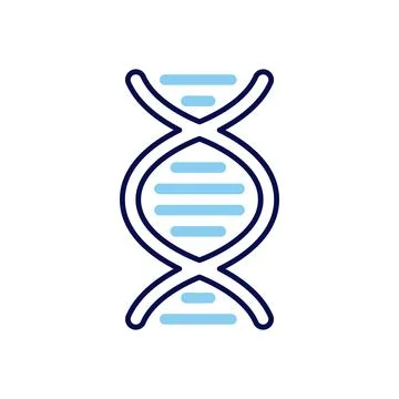 DNA related vector icon. 库存插图