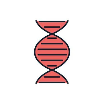 DNA related vector icon. 스톡 일러스트