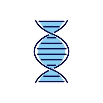 DNA related vector icon. Illustrazione stock