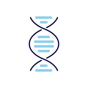 DNA related vector icon. Illustrazione stock