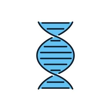 DNA related vector icon. イラスト素材