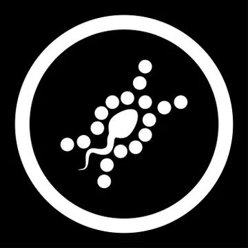 DNA Replication Rounded Vector Icon 스톡 일러스트