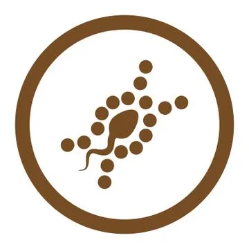 DNA Replication Rounded Vector Icon 스톡 일러스트