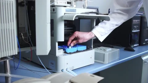 DNA research in pharmaceutical laboratory Stock Footage 313400788