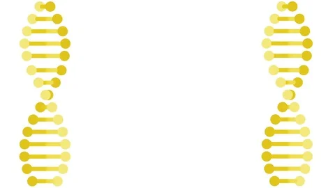 DNA Ribbon  animation, seamless loop from 10:02s, LUMA MATTE Stock Footage 80146768