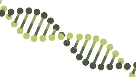 DNA Ribbon  animation, seamless loop from 8:08s, LUMA MATTE Stock-Footage 80155680