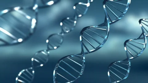 DNA ribbons - Blue Stock Footage 797321