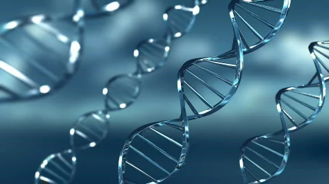 DNA ribbons - Blue Stock Footage 797327