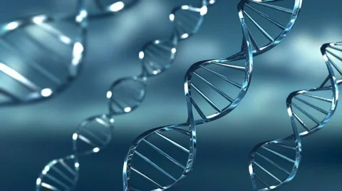 DNA ribbons - Blue Stock Footage 806823