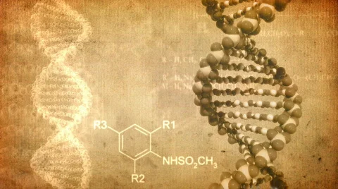 DNA rotate. Loop. Stock-Footage 561798