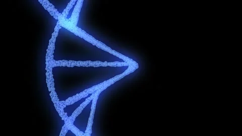 DNA rotating. DNA structure molecule rotating. Stock Footage 263590453