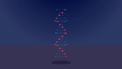 DNA rotating Loop background 3d animatio... | Stock Video | Pond5