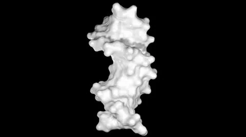 DNA - Rotating solid white Stock Footage 26721430