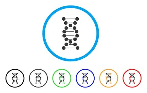 DNA Rounded Icon イラスト素材
