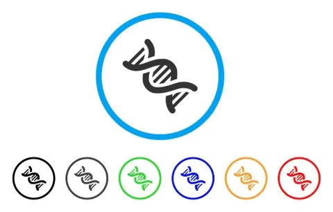 DNA Rounded Icon Stockillustratie