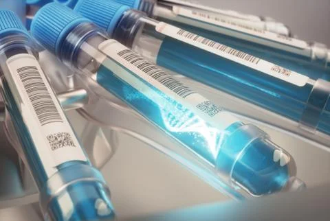 DNA Science And Technology Research Stock Illustration
