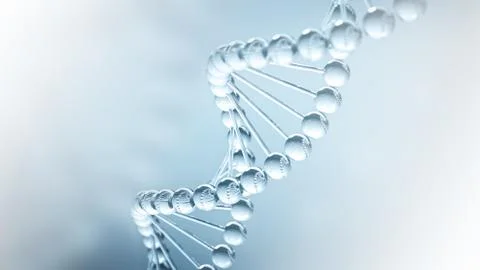 DNA science Background - 3D illustration Stock Illustration